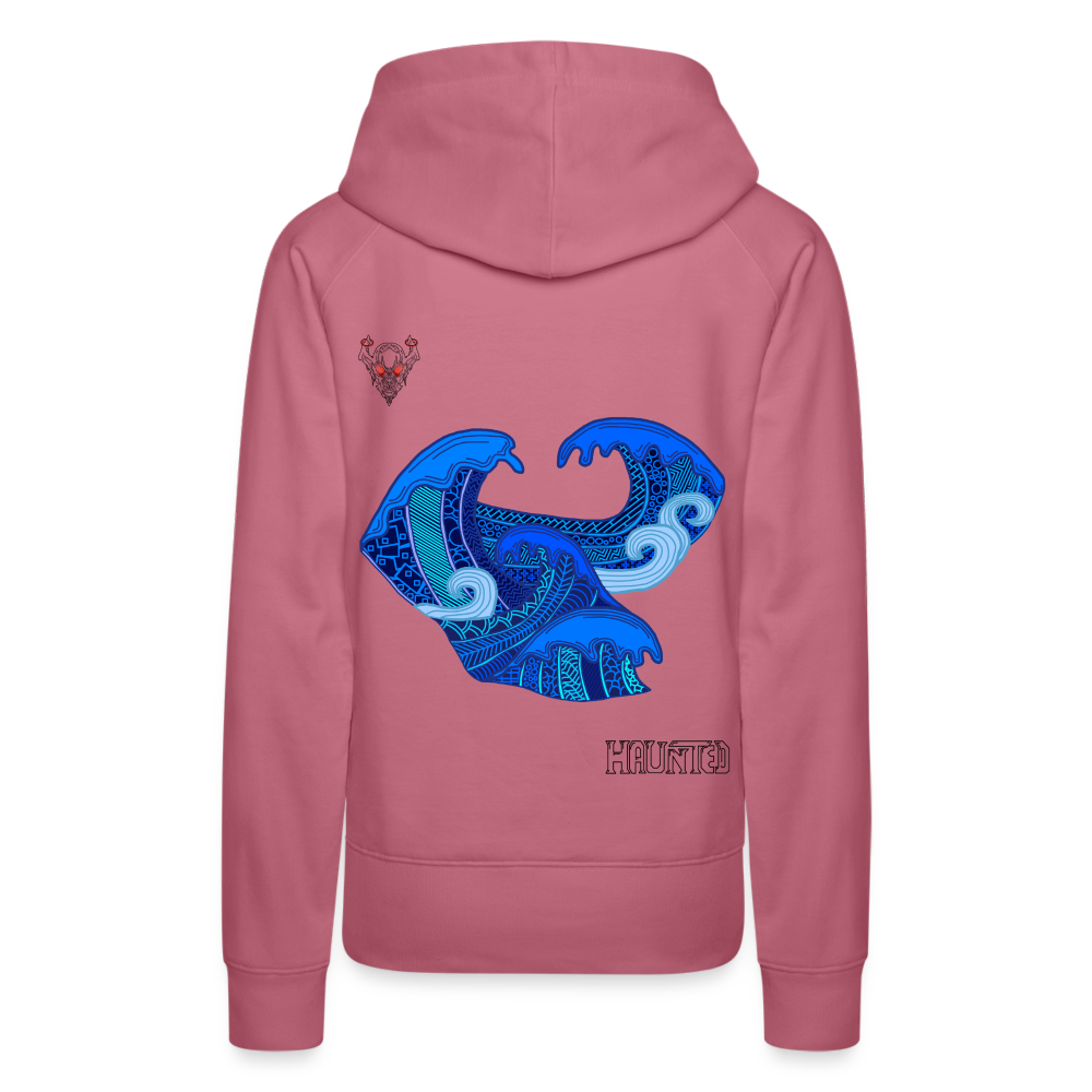Woman Hoodie Waves Dark - Malve