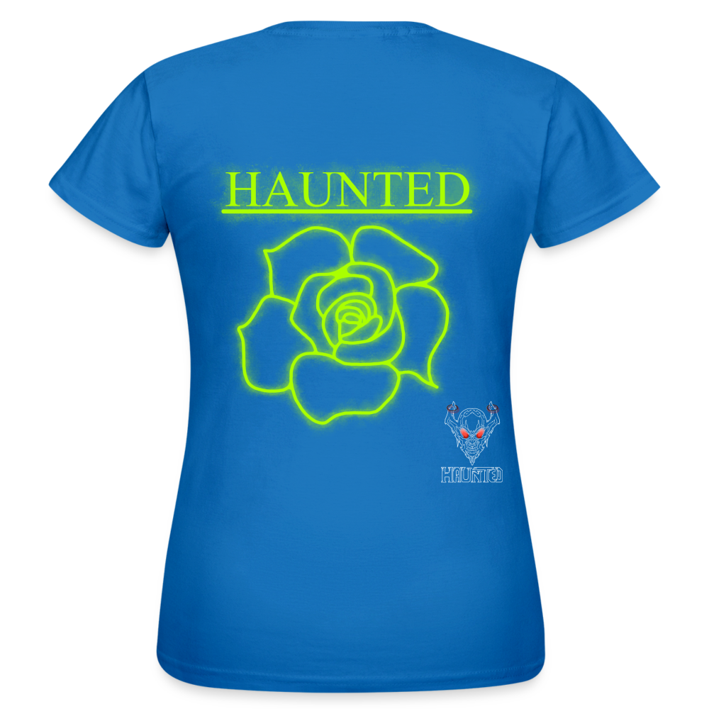 Women T-Shirt Poison Neon Rose - Royalblau