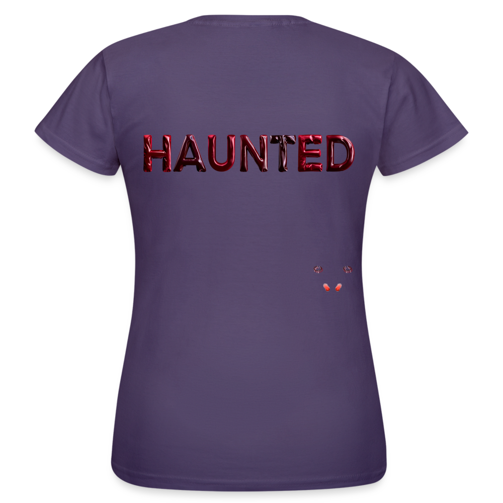 Women T-Shirt Crimson Velvet Glow - Dunkellila