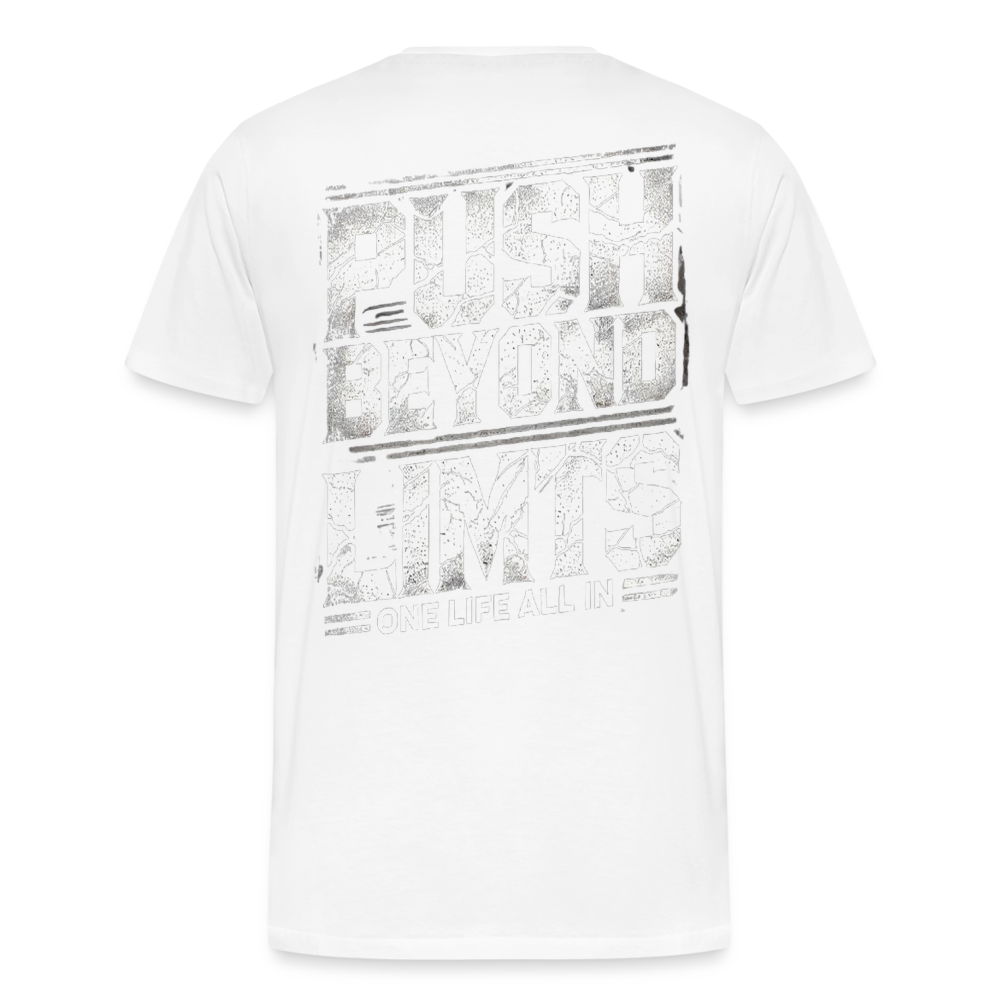 Men T-Shirt Push Beyond Limits - Weiß