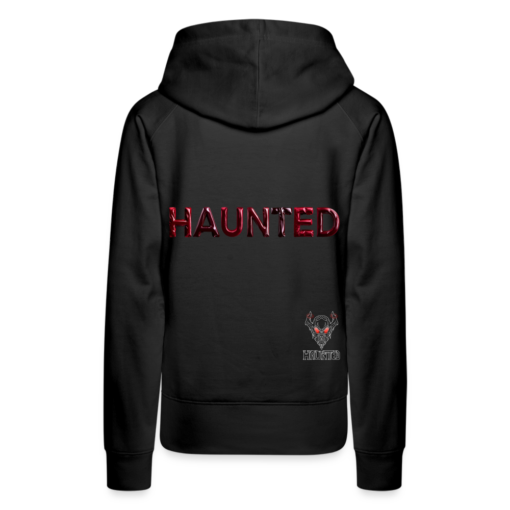 Women Hoodie Crimson Velvet Glow - Schwarz