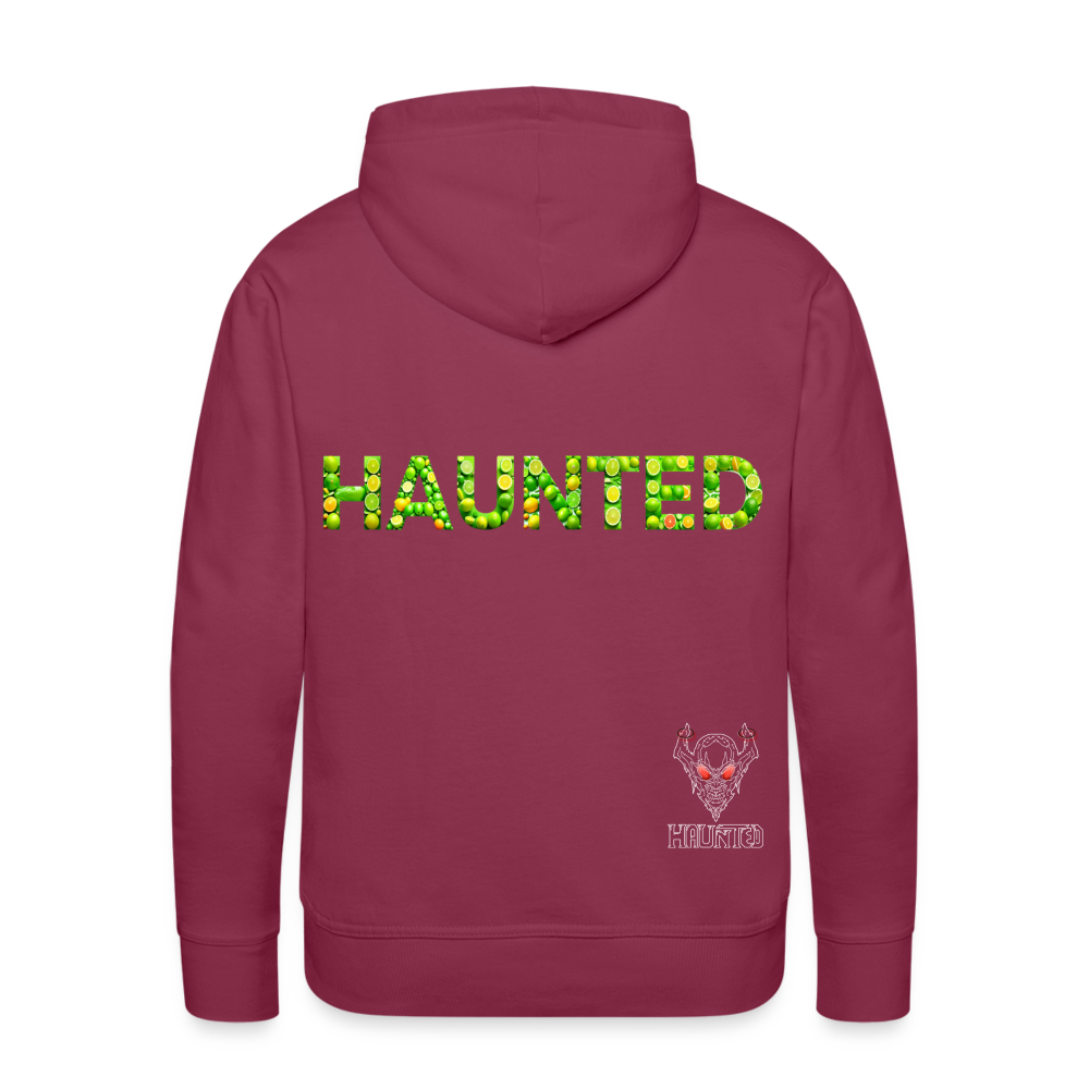 Men Hoodie Citrus Burst Splash - Bordeaux