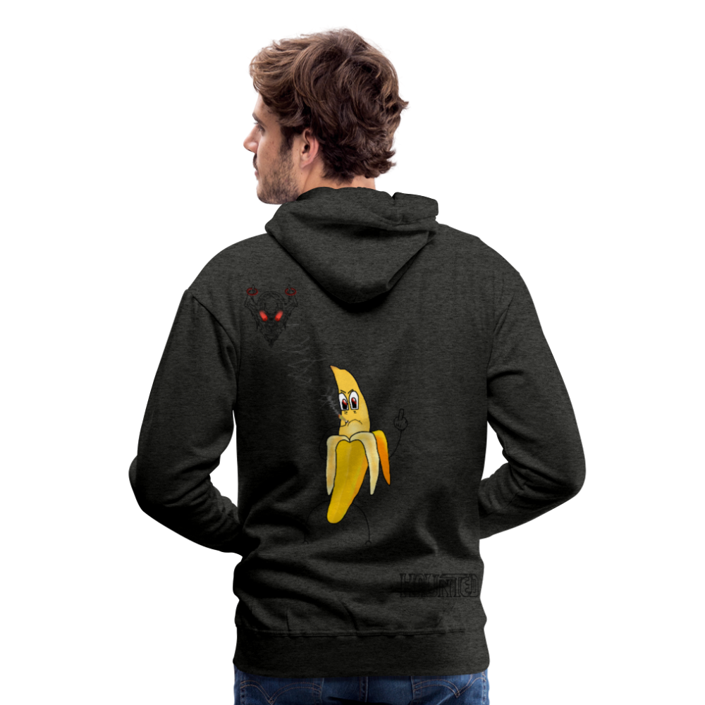 Man Hoodie Pissed Bananna - Anthrazit