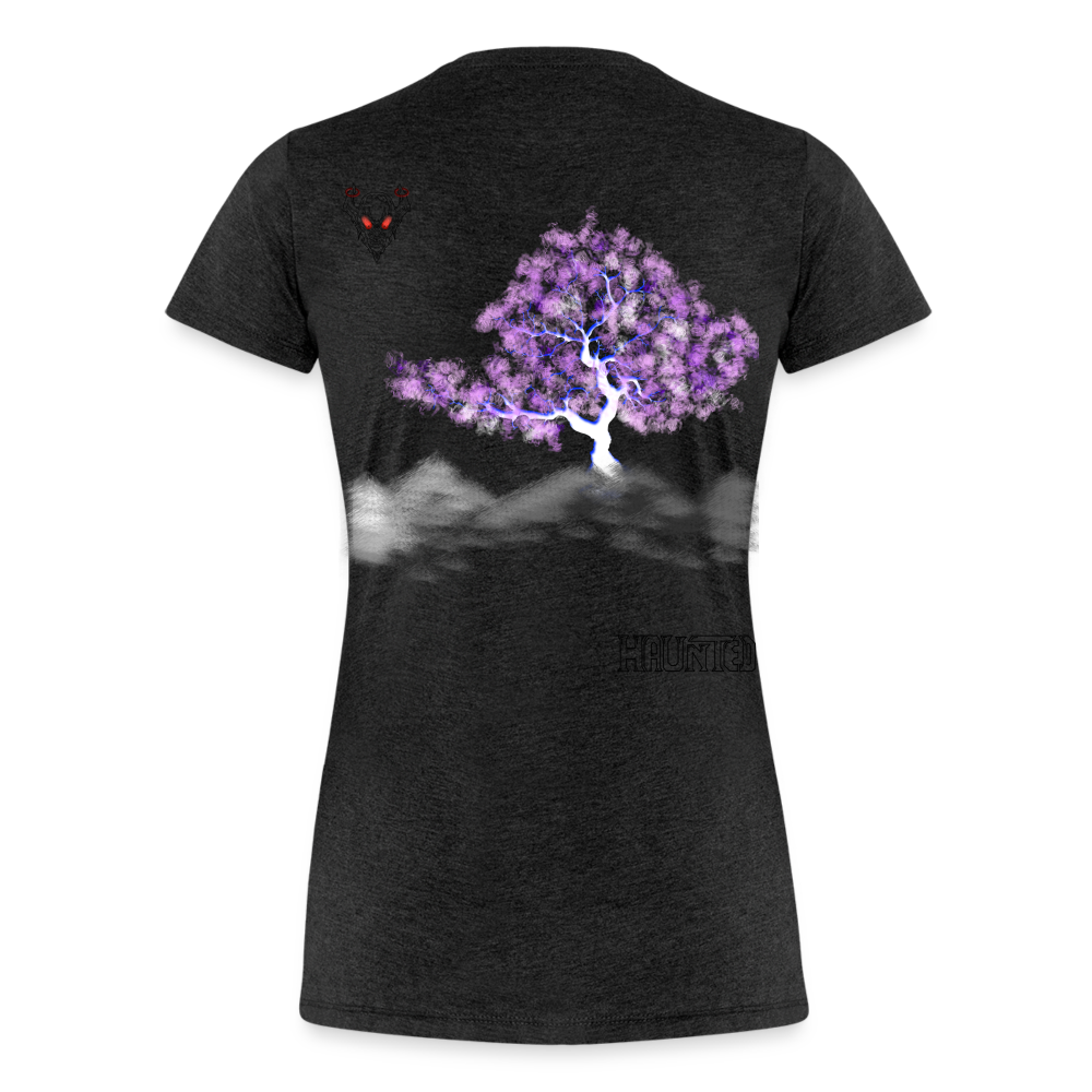 Woman T-Shirt Cherry Blossom - Anthrazit