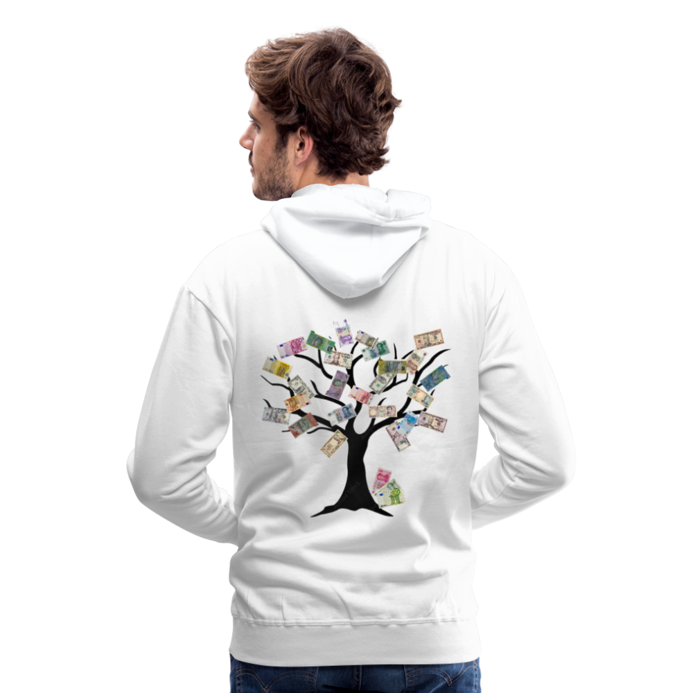 Men Hoodie Money Tree - Weiß