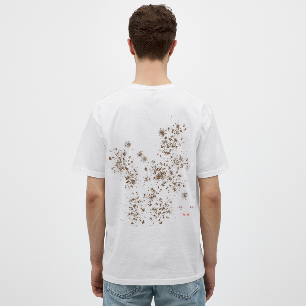 Men T-Shirt Brown Wings - Weiß