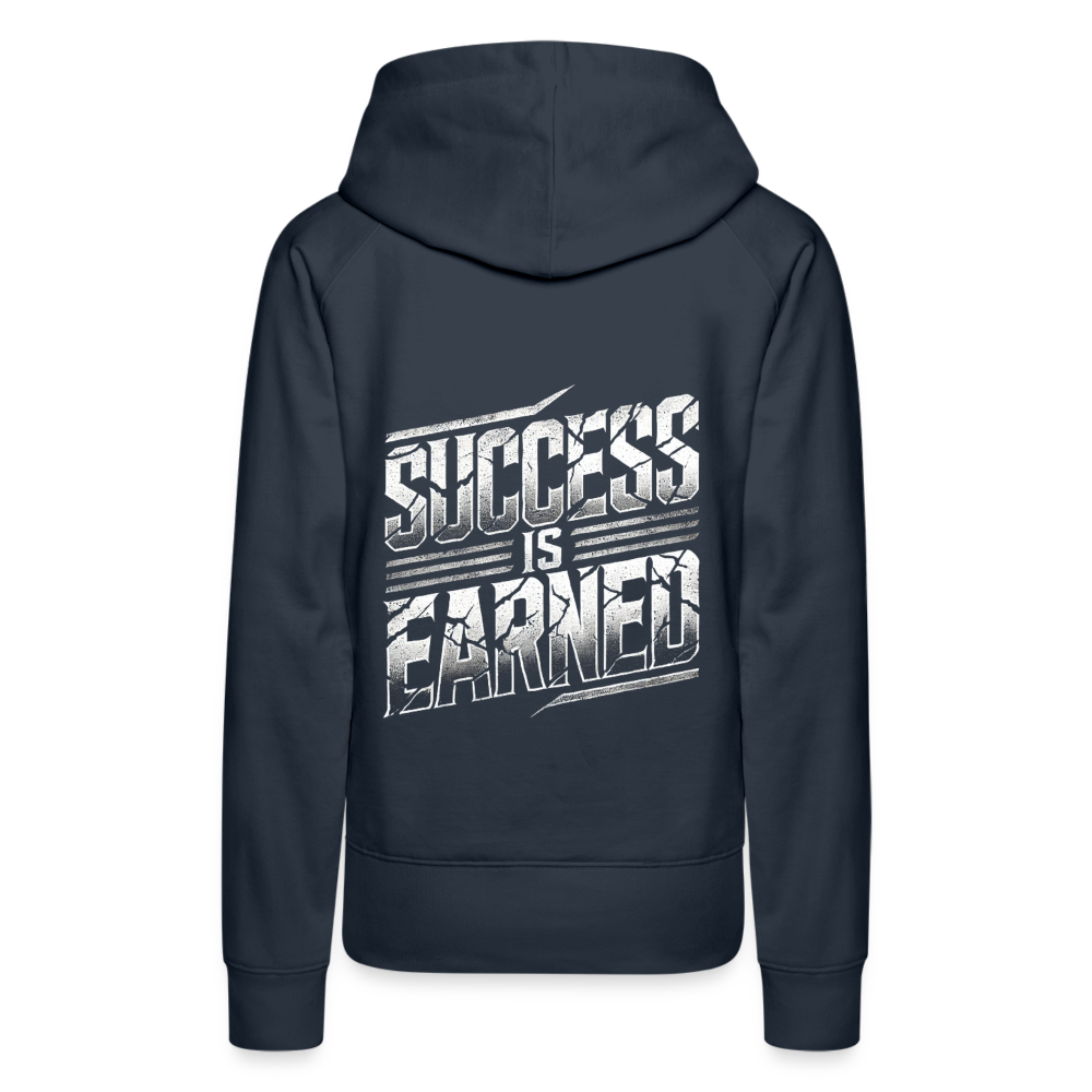 Women Hoodie Success is Earned - Navy