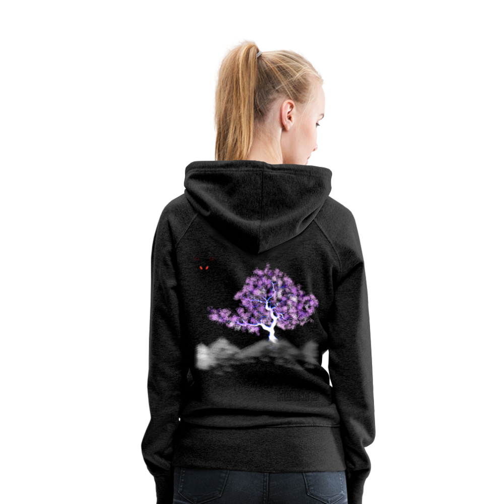 Woman Hoodie Cherry Blossom - Anthrazit