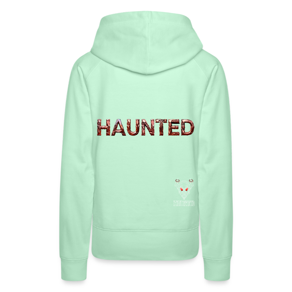 Women Hoodie Forged Ember Steel - helles Mintgrün