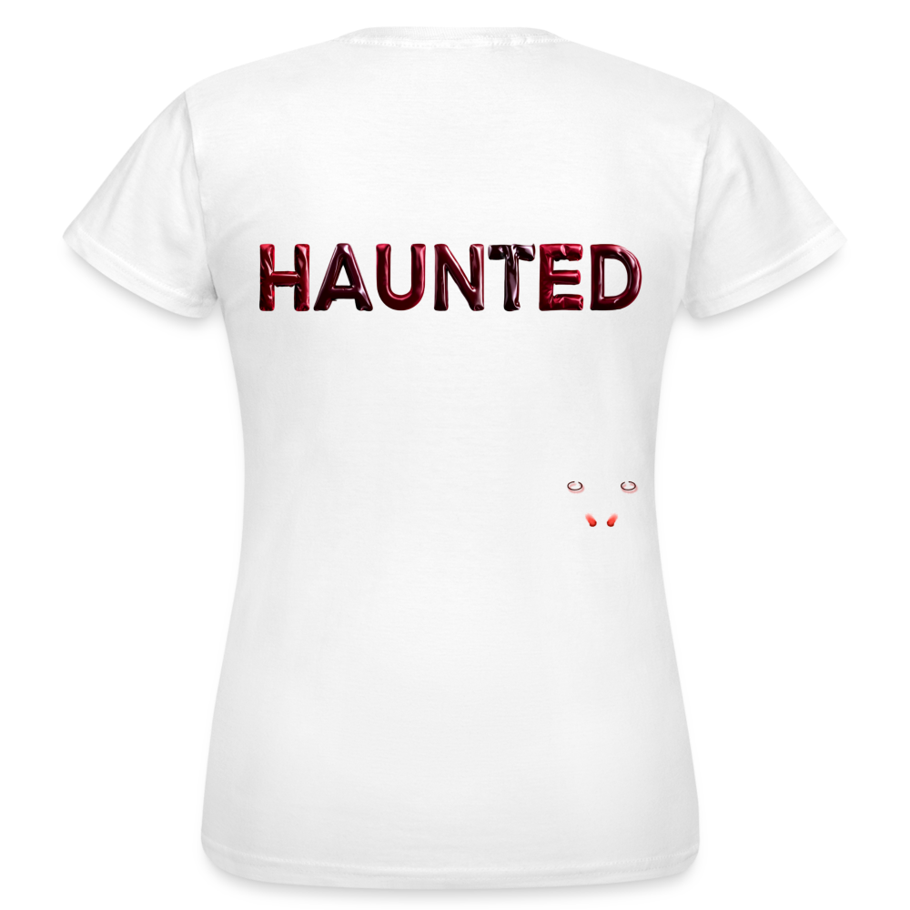 Women T-Shirt Crimson Velvet Glow - Weiß