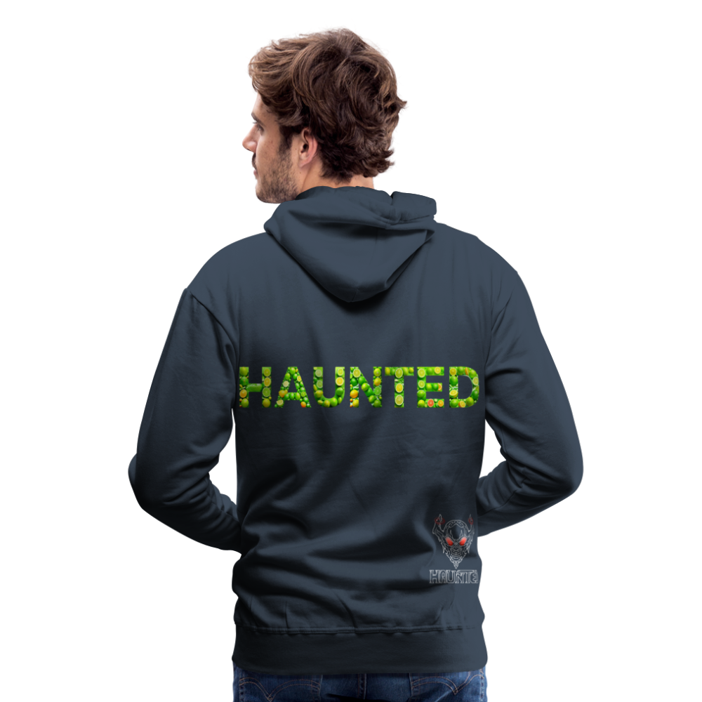 Men Hoodie Citrus Burst Splash - Navy