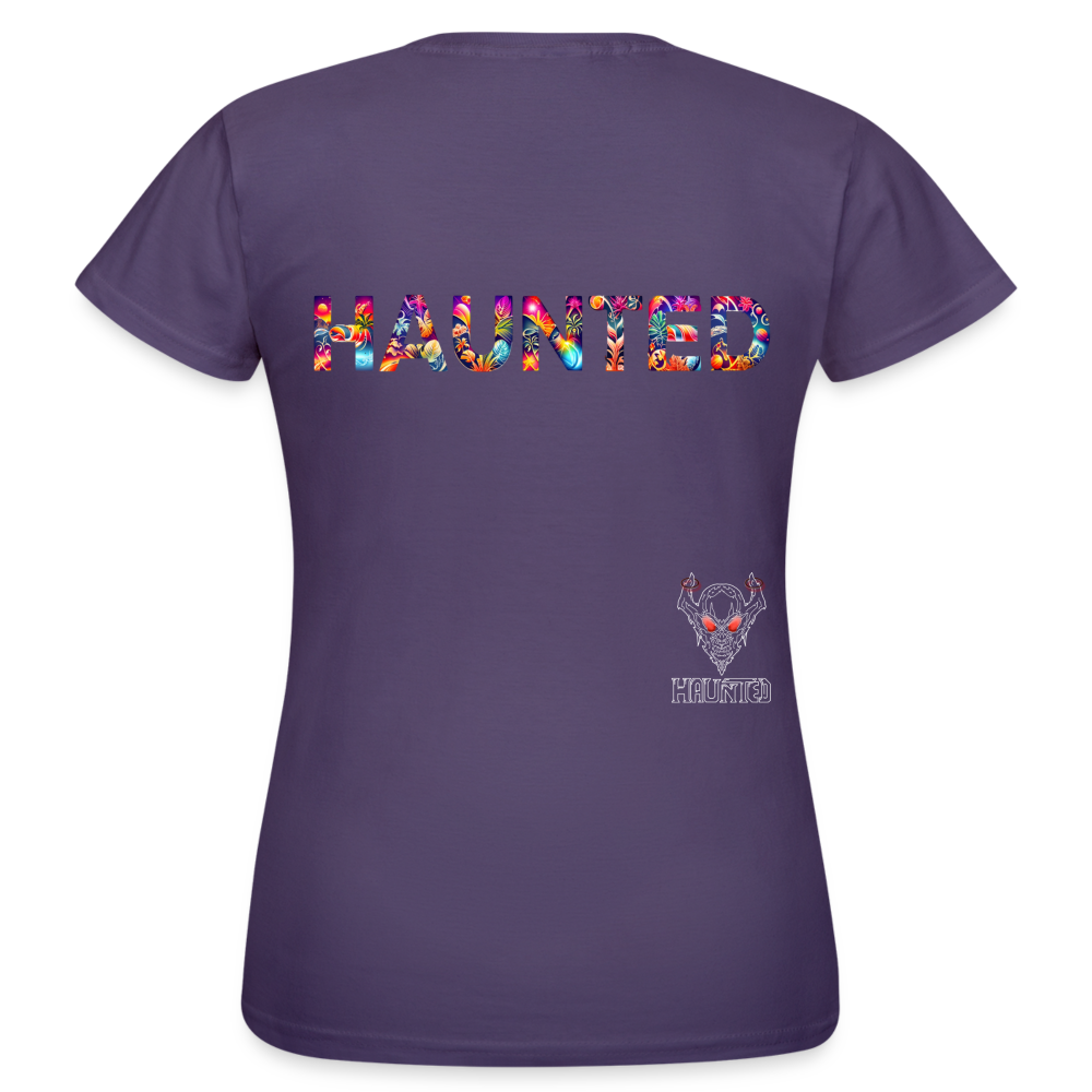 Women T-Shirt Amber Flame Essence - Dunkellila