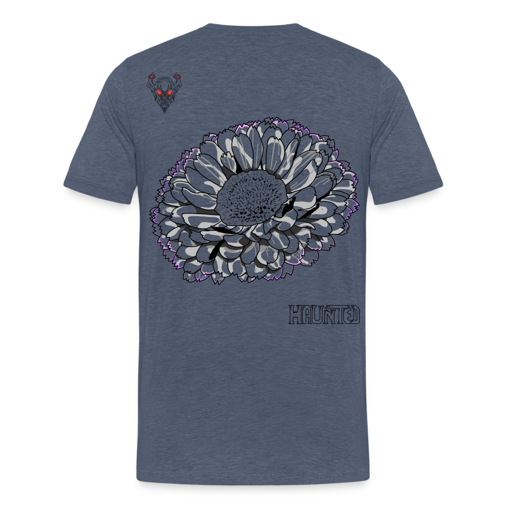 Man T-Shirt Calendula - Blau meliert