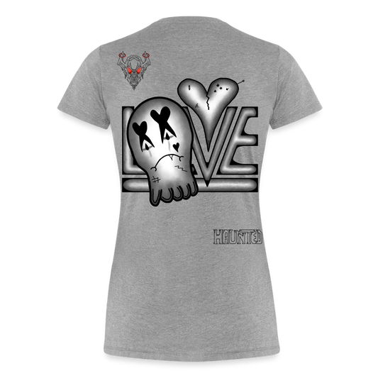 Woman T-Shirt LOVE - Grau meliert