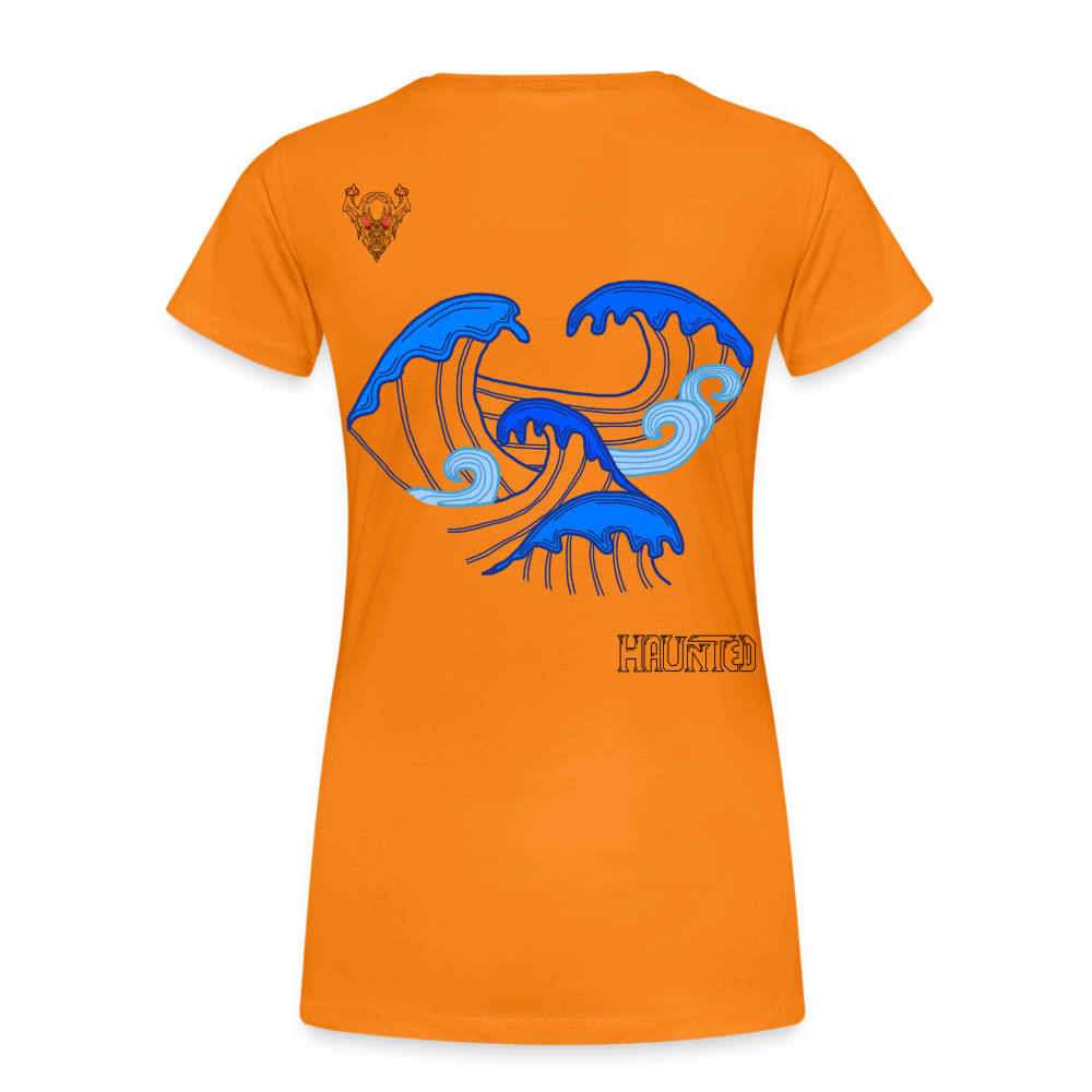 Woman T-Shirt Waves clean Dark - Orange