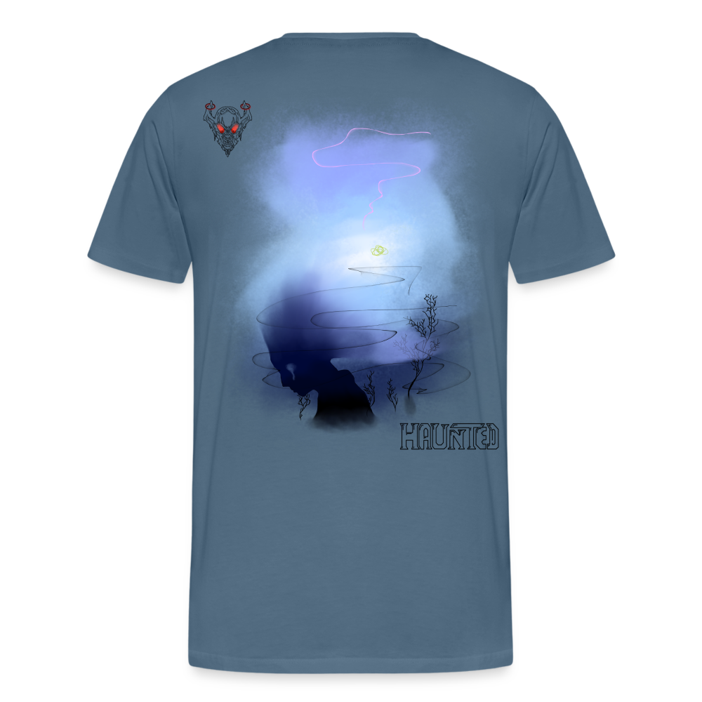 Man T-Shirt Fading - Blaugrau