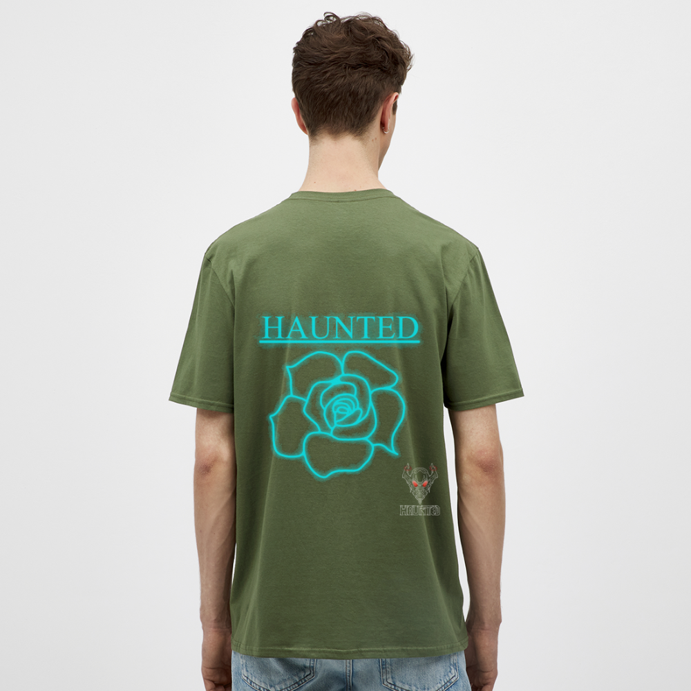 Men T-Shirt Original Neon Rose - Militärgrün