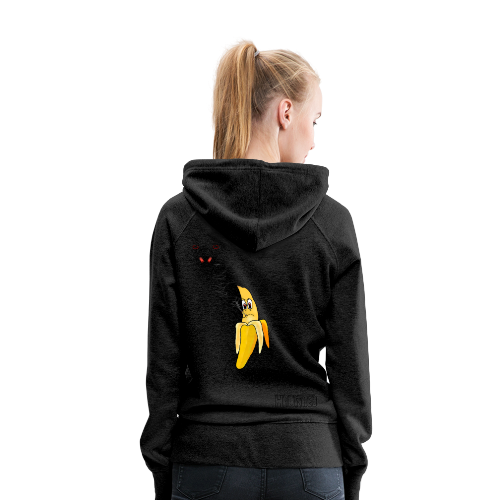 Woman Hoodie Pissed Bananna - Anthrazit