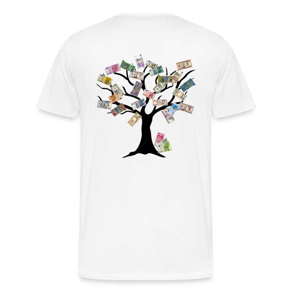 Men T-Shirt Money Tree - Weiß