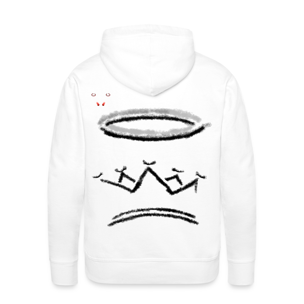 Man Hoodie Crown and Ring Light - Weiß