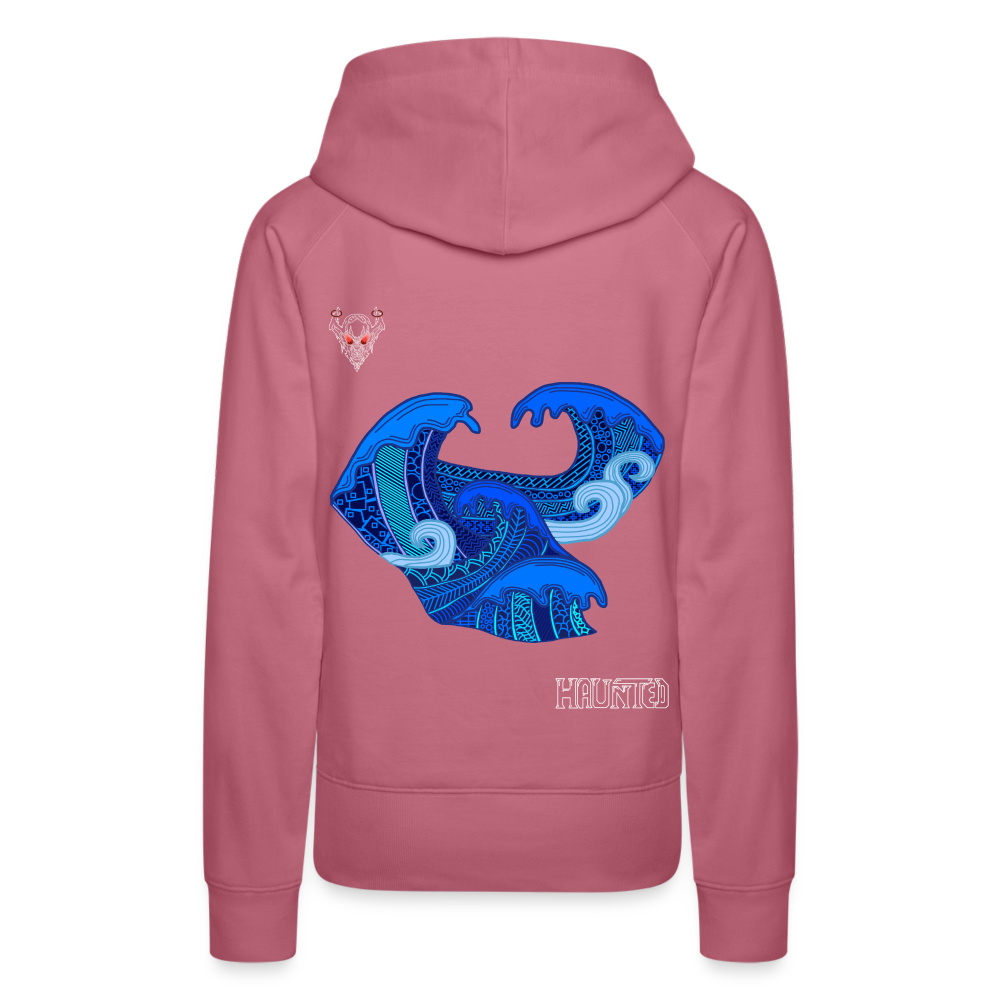 Woman Hoodie Waves Light - Malve