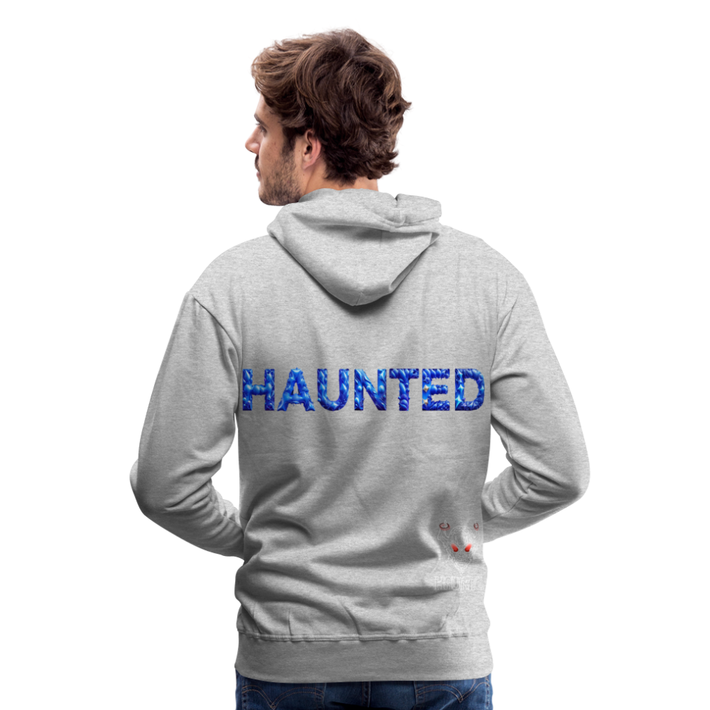 Men Hoodie Sapphire Night Glow - Grau meliert