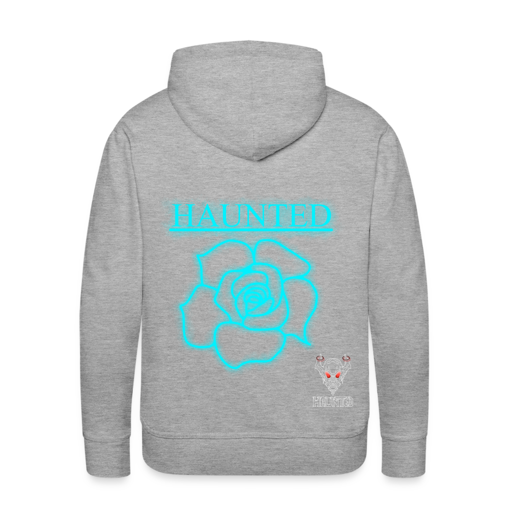 Men Hoodie Original Neon Rose - Grau meliert