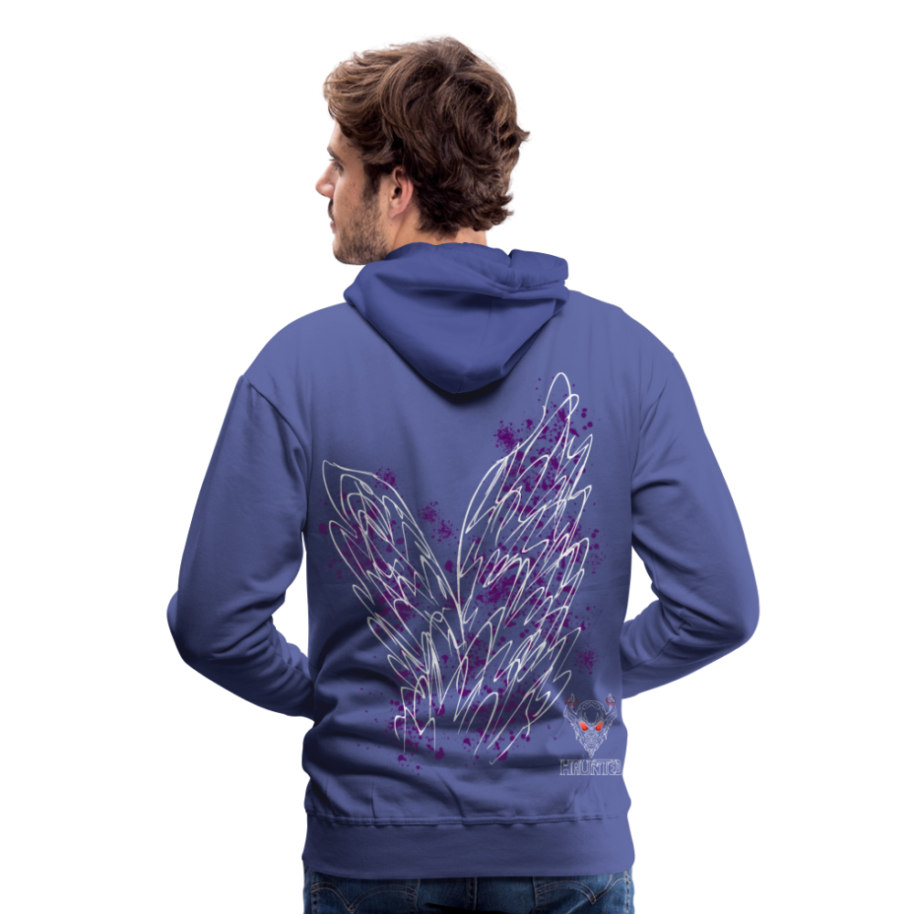 Men Hoodie Purple Wings - Königsblau