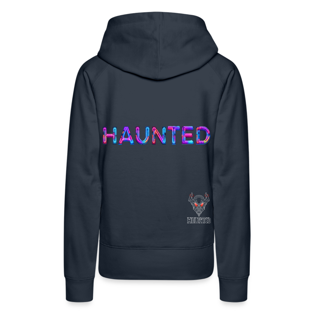 Women Hoodie Neon Pulse Energy - Navy