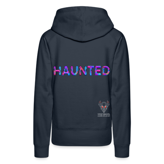 Women Hoodie Neon Pulse Energy - Navy