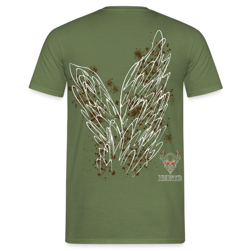 Men T-Shirt Brown Wings - Militärgrün