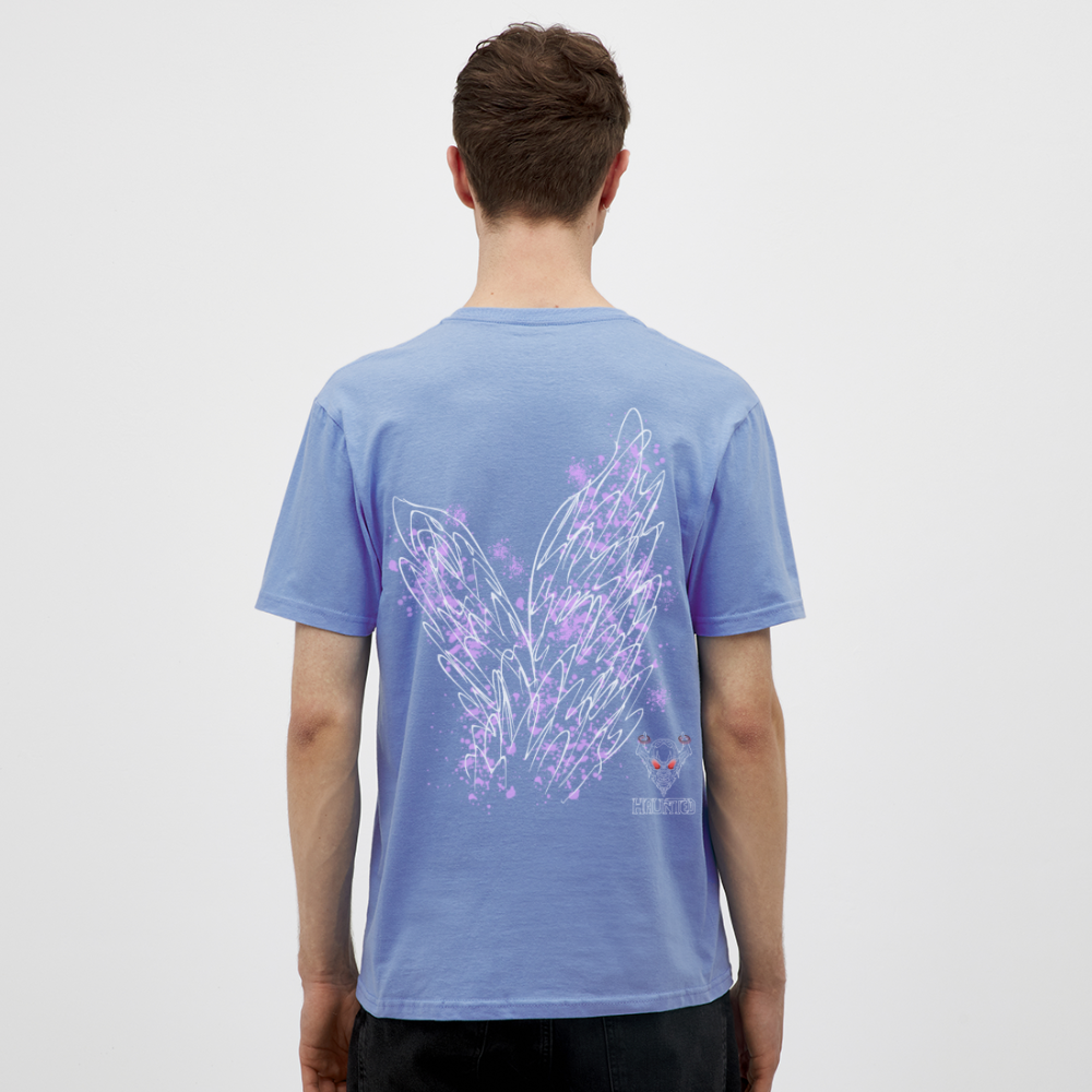 Men T-Shirt Light Purple Wings - carolina blue