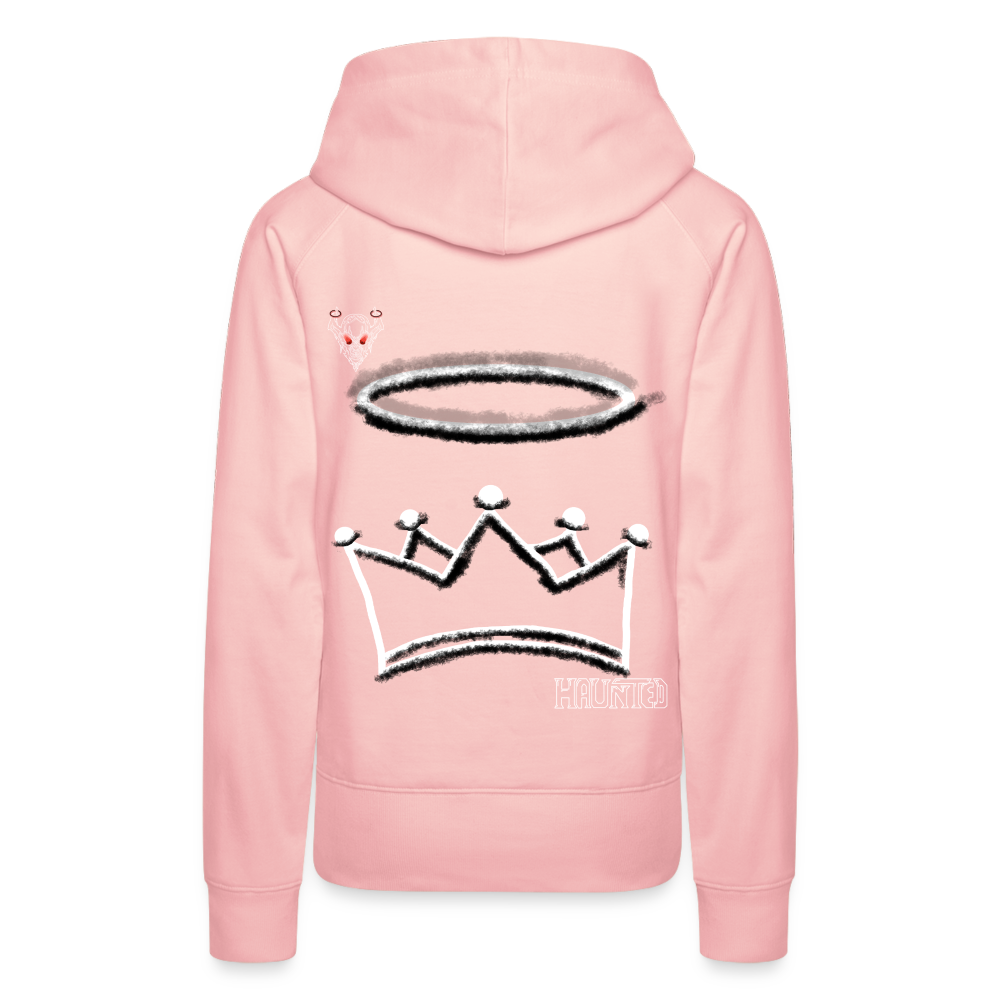 Woman Hoodie Crown and Ring Light - Kristallrosa