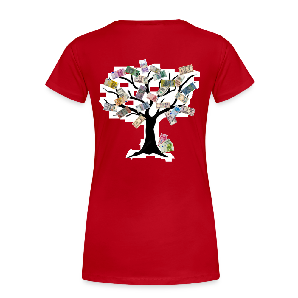 Women T-Shirt Money Tree - Rot