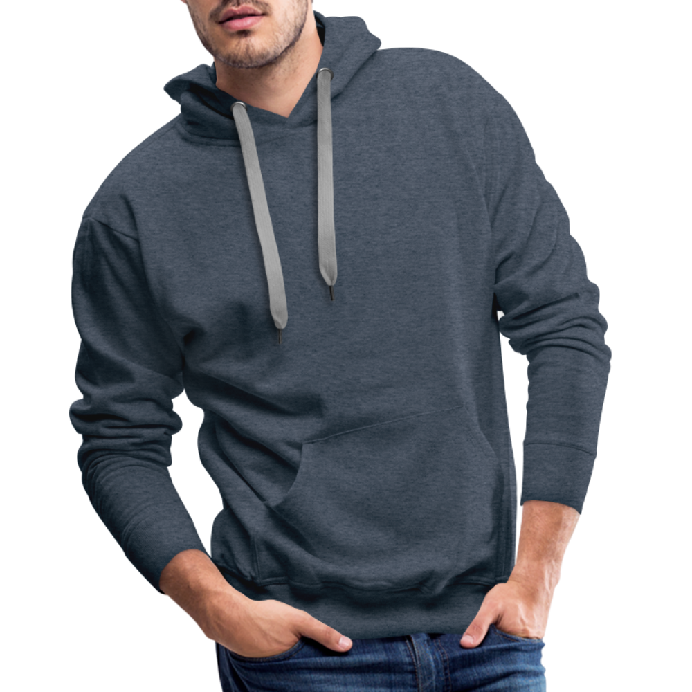 Men Hoodie Waves Light - Jeansblau