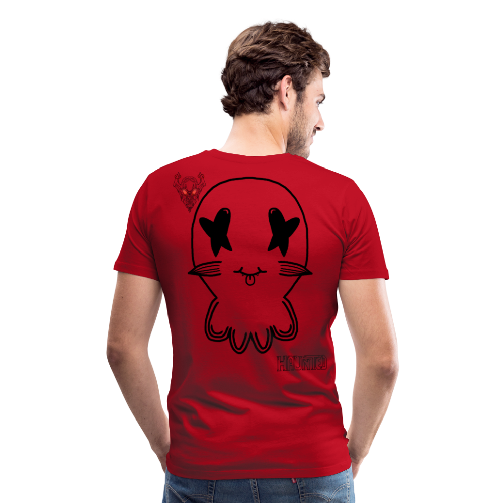 Man T-Shirt Ghost No Doodle Dark - Rot