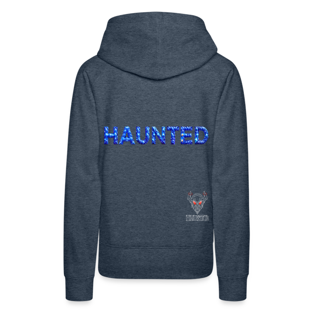 Women Hoodie Sapphire Night Glow - Jeansblau