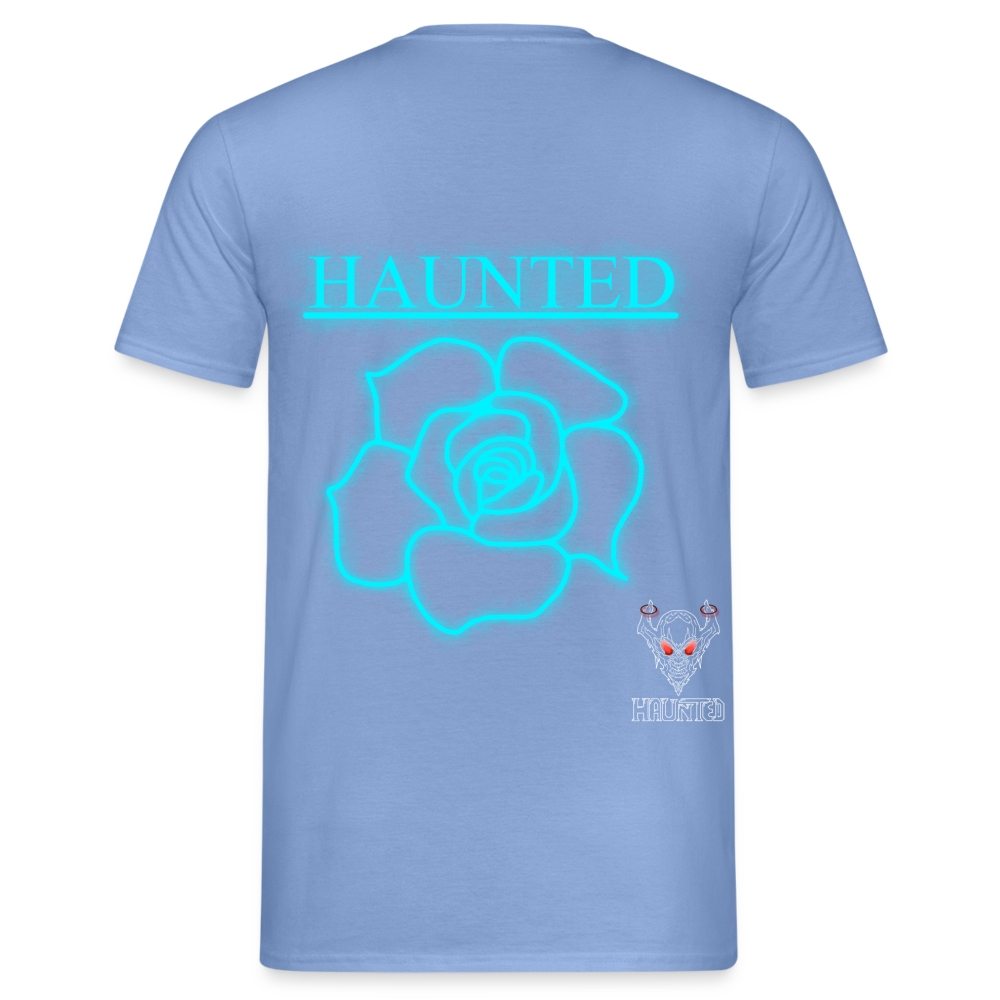 Men T-Shirt Original Neon Rose - carolina blue