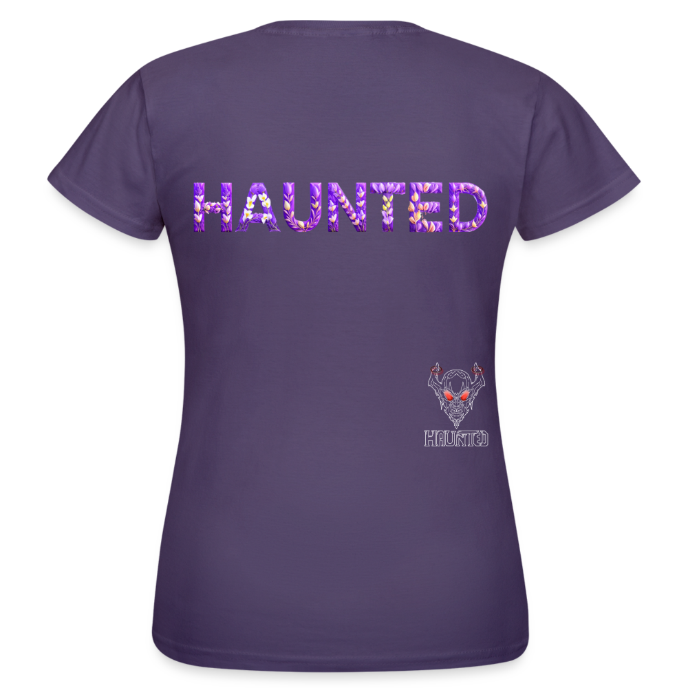 Women T-Shirt Lavender Bloom Essence - Dunkellila
