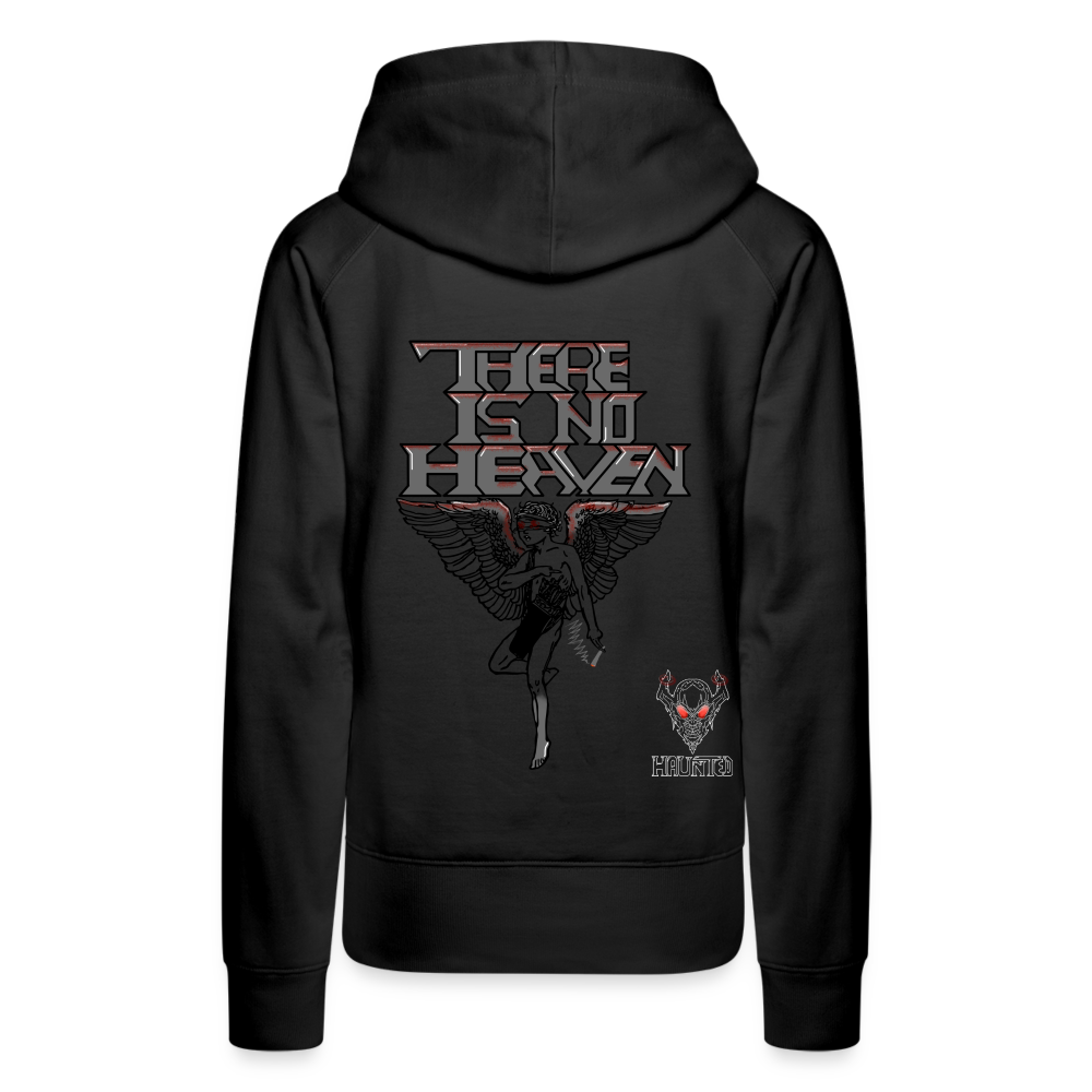 Woman Hoodie There Is No Heaven bloody - Schwarz