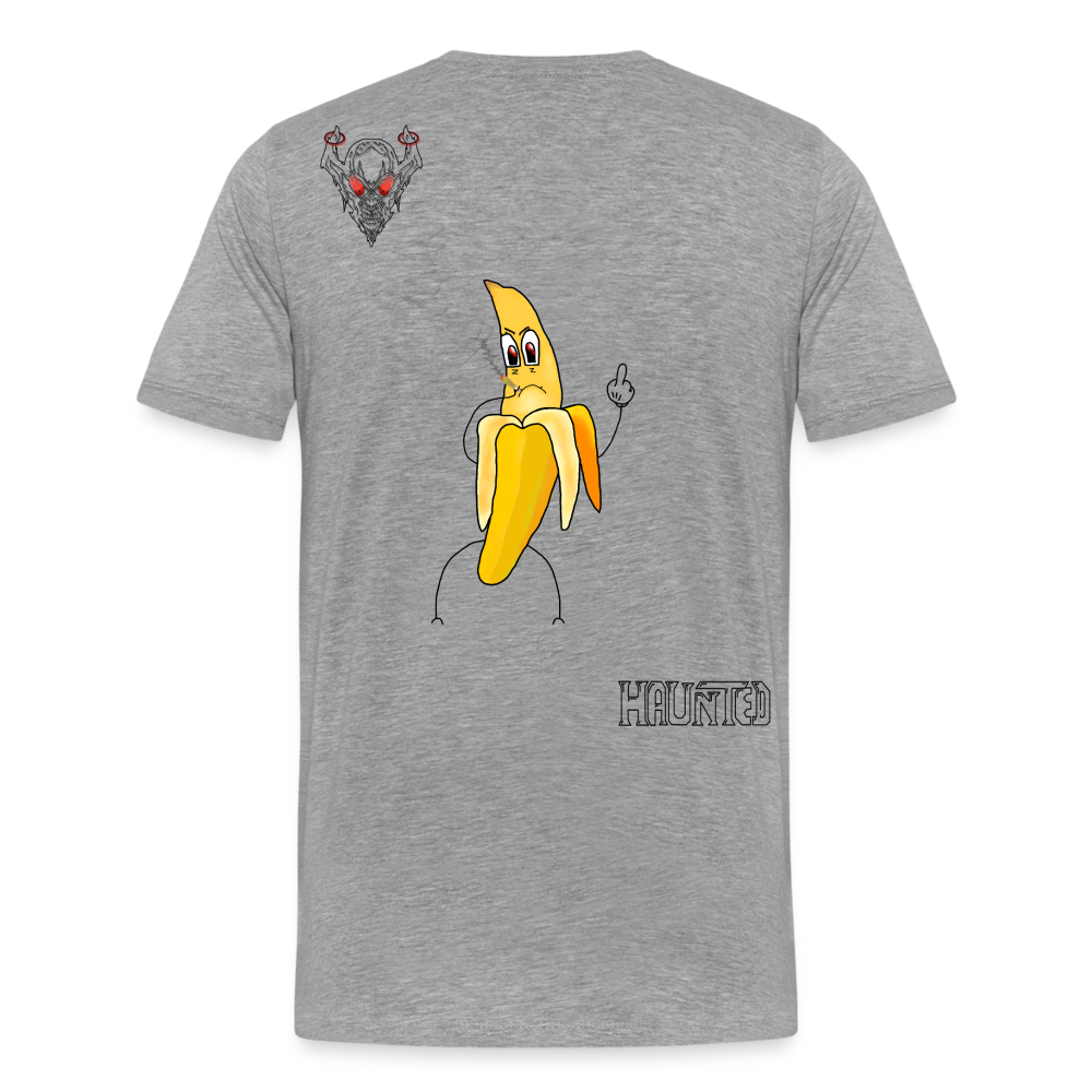 Man T-Shirt Pissed Bananna - Grau meliert