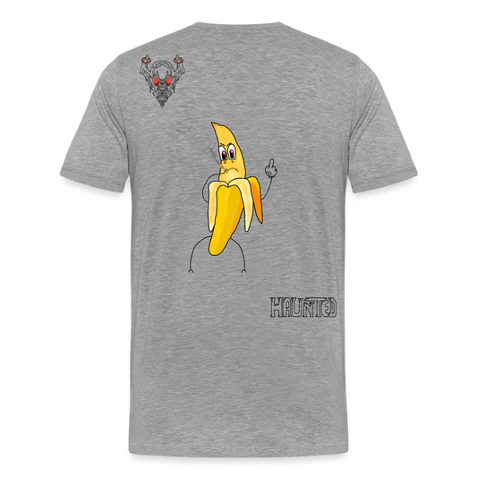 Man T-Shirt Pissed Bananna - Grau meliert