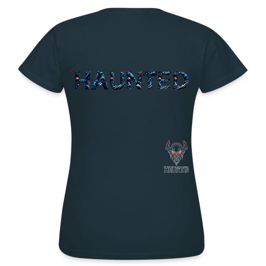 Women T-Shirt Abyssal Coral Glow - Navy