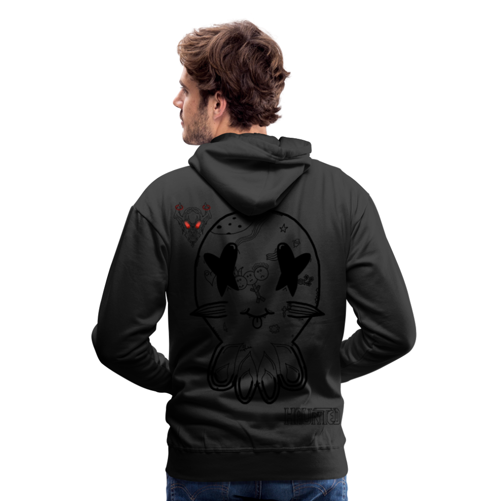 Man Hoodie Ghost Doodle Dark - Schwarz