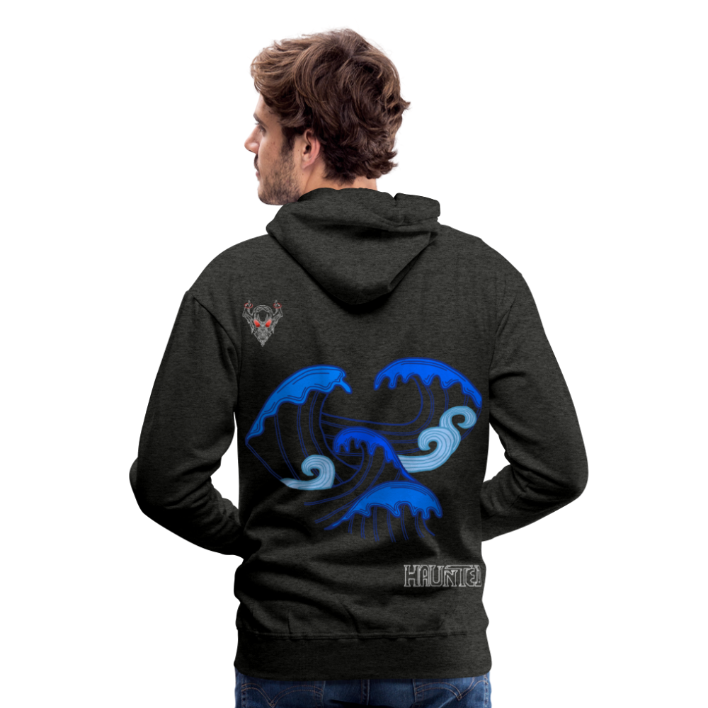 Men Hoodie Waves clean Light - Anthrazit