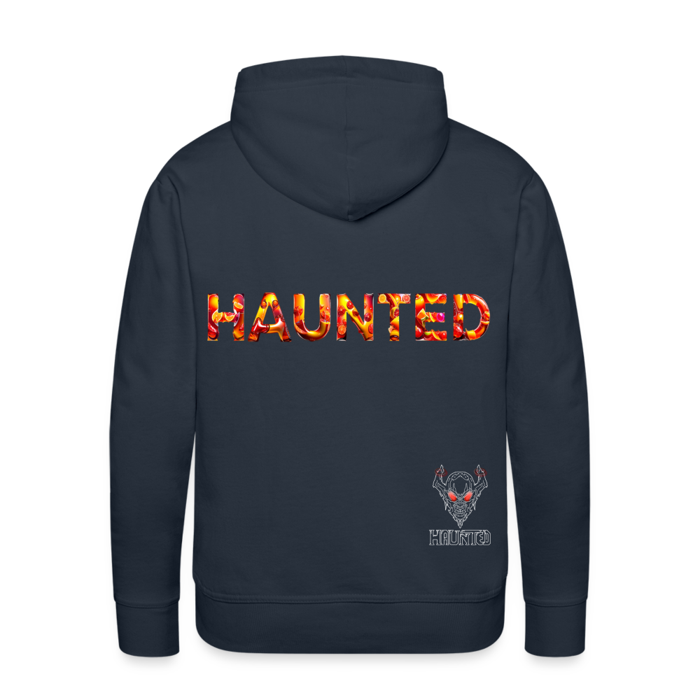 Men Hoodie Citrus Sunset Splash - Navy