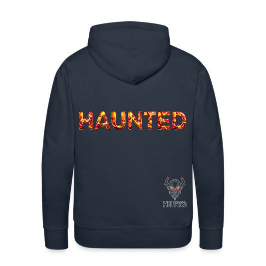 Men Hoodie Citrus Sunset Splash - Navy