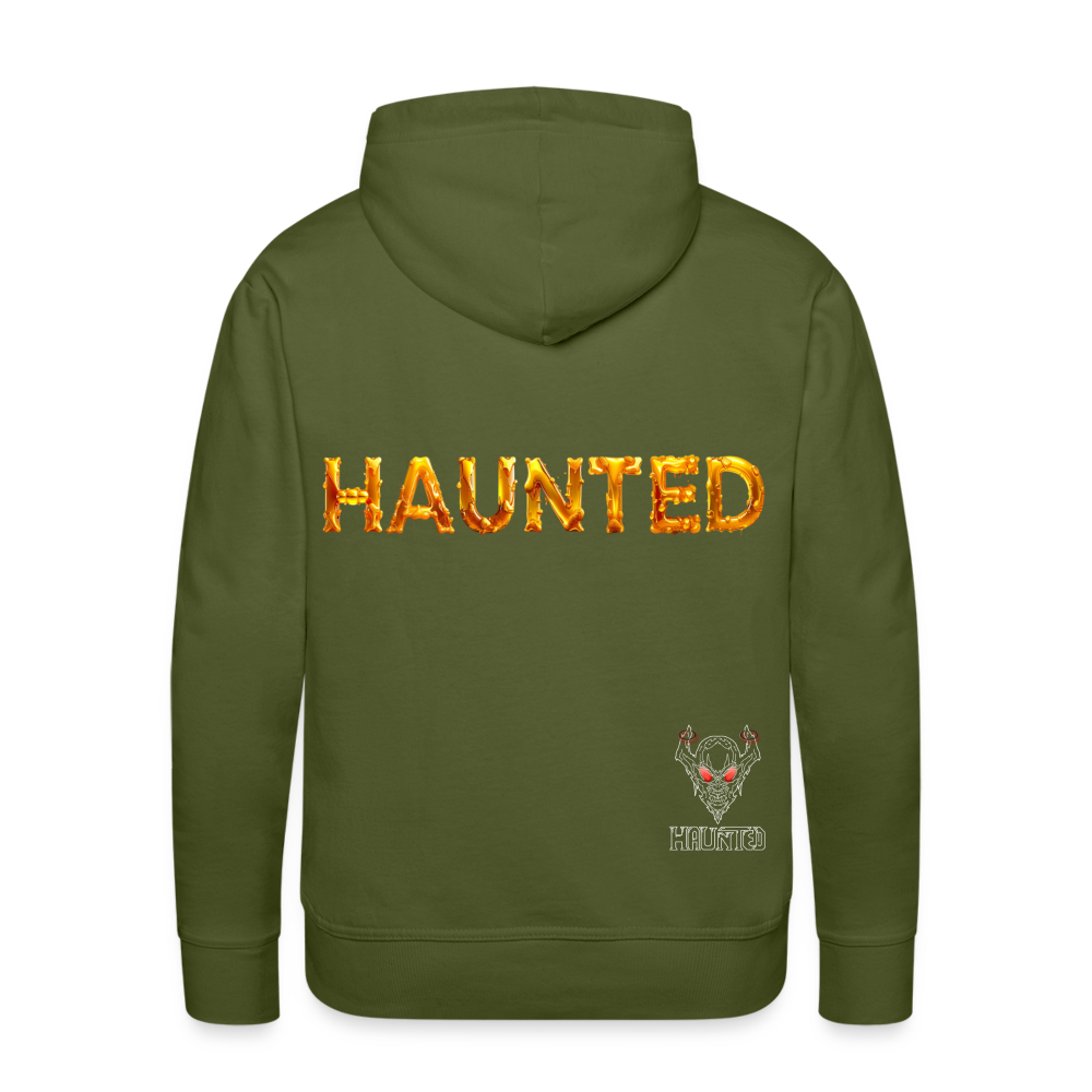 Men Hoodie Golden Nectar Glow - Olivgrün