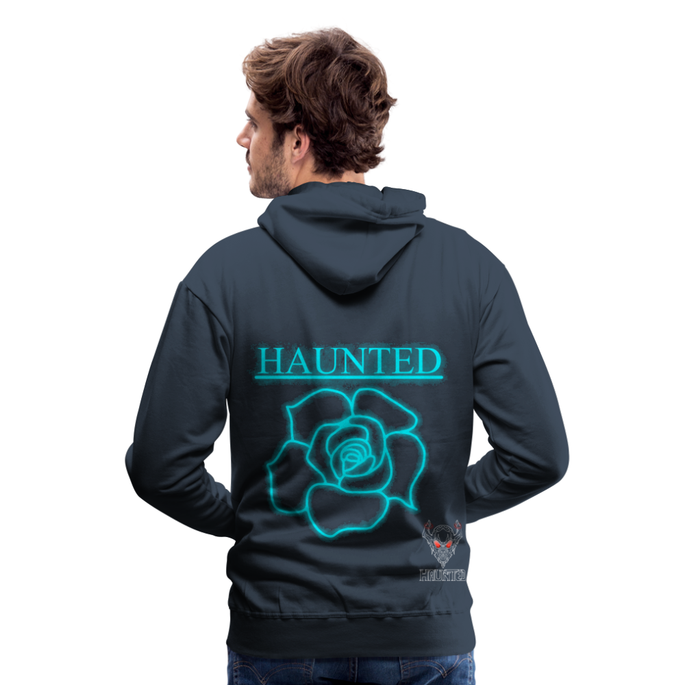 Men Hoodie Original Neon Rose - Navy