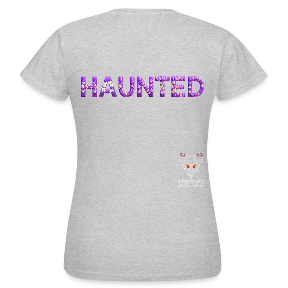 Women T-Shirt Lavender Bloom Essence - Grau meliert
